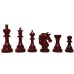 Coco Elvis 4.5" Luxury Wooden chess pieces in Budrosewood