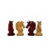 Coco Elvis 4.5" Luxury Wooden chess pieces in Budrosewood