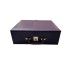 Burgundy Leatherette Storage Box for 4.5" Chess Pieces