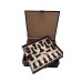 Burgundy Leatherette Storage Box for 4.5" Chess Pieces