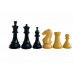 Majestic Staunton Chess Pieces - Ebonised 4"