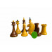 The Queen Gambit Chess Pieces 4"Sheesham Wood and Antique Boxwood