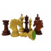 Toronto Castle Prestige Chess Pieces 4.6"Budrosewood