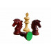 Wellington Luxury Wooden Chess Pieces 4.4" in Budrosewood/Boxwood