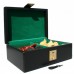 STORAGE BOX WITH LEATHERETE COVERING FOR 3.75" AND 4" CHESS PIECES