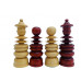4.3"Calvert Staunton Chess Pieces Only set - Bud Rosewood & Boxwood- Heavily Weighted