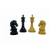 The Sinquefield Original Chess Pieces in Genuine Ebony Wood and Boxwood 3.85" King Triple Weighted
