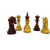 The Dubliner Luxury Budrose Wood Chess Pieces 4.7"