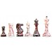 STAUNTON CHESS SET IN PAINTED BOXWOOD WITH COLORFUL ACCENTS – 4″