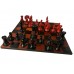 MAYFIELD 4.25" WOODEN CHESS PIECES