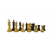 Moscow Tower Handicraft Wooden Chess Pieces 3.7" in Sheesham wood with 2 extra queens