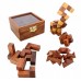 The Mind Challenge 4-in-One Wooden 3D Puzzles Games Set for Teens and Adults