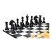 The Sikh Empire Wooden Luxury Chess Pieces 4.5" King in Boxwood and Ebony Wood(Natural black Wood)